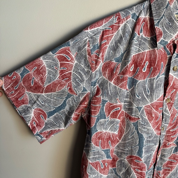 Cooke‎ Street Honolulu Men's Vintage Short Sleeve Tropical Cotton Button Shirt M - Picture 3 of 12